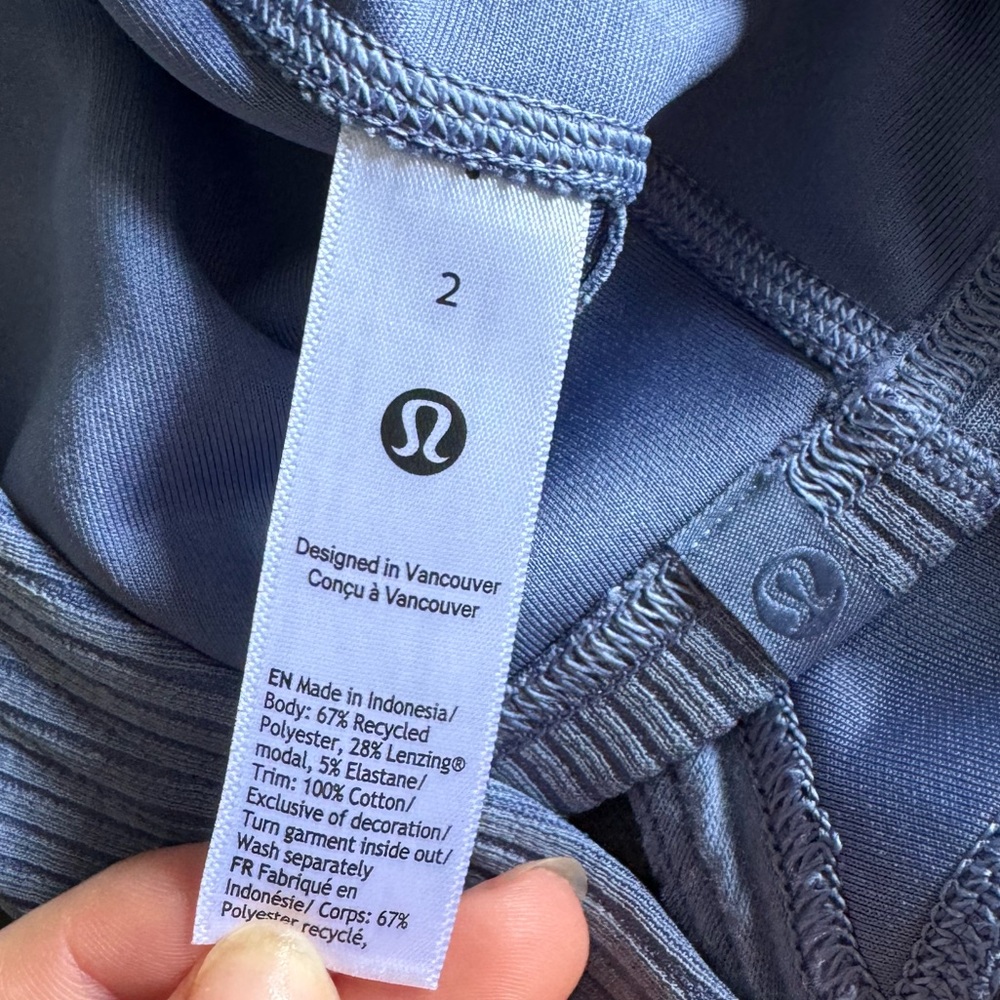 Lululemon Light Blue Ribbed Tank Top! - Picture 5 of 5